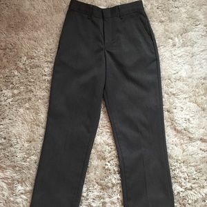 Boys dark gray dress pants